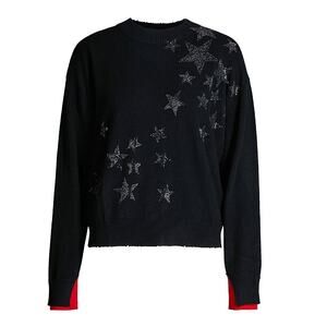Zadig & Voltaire Cashmere Gaby Bis Embellished Star Sweater